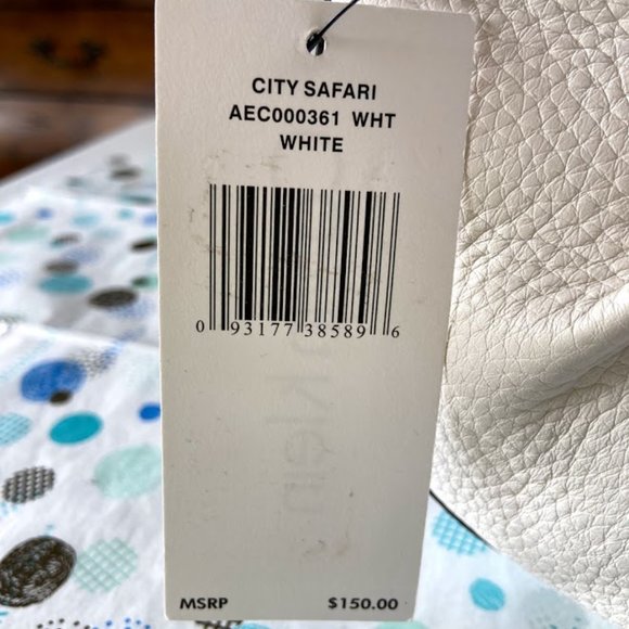 CALVIN KLEIN CITY SAFARI WHITE HOBO FREE SHIPPING! - Picture 7 of 14